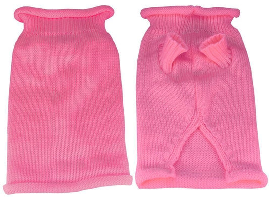 Mirage Pet Products Plain Knit Pet Sweater, X-Large, Pink