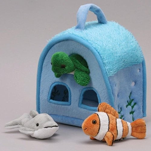 Ocean Animal Finger Puppet Play House 7" by Unipak