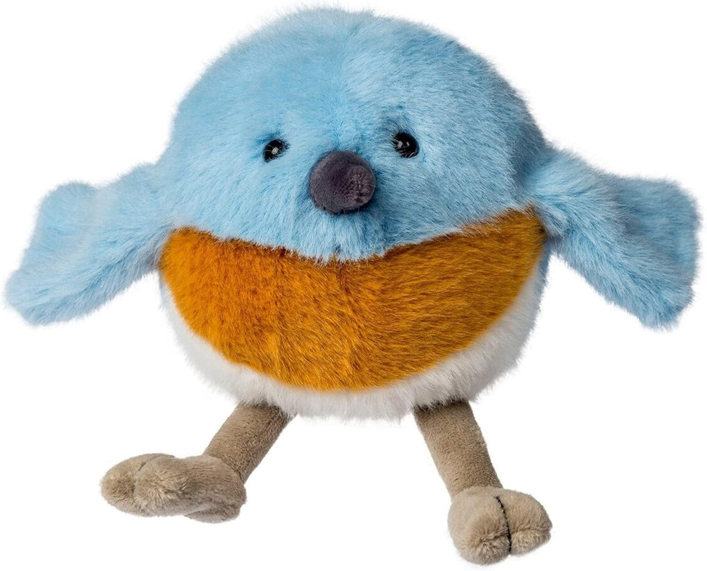 Mary Meyer Stuffed Animal Rolly Birds Small Plush Soft Toy, 5-Inches, Bluebird