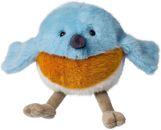 Mary Meyer Stuffed Animal Rolly Birds Small Plush Soft Toy, 5-Inches, Bluebird