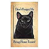 Black Cat Baggage Buddies Luggage Tag 4"