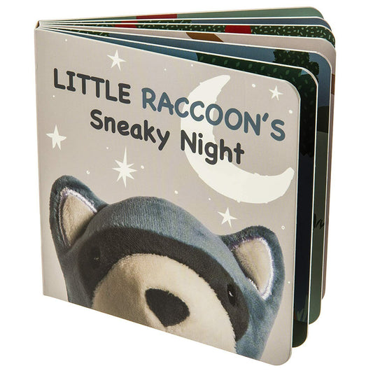 Mary Meyer Leika Baby Board Book, 6 x 6-Inches, Little Raccoon