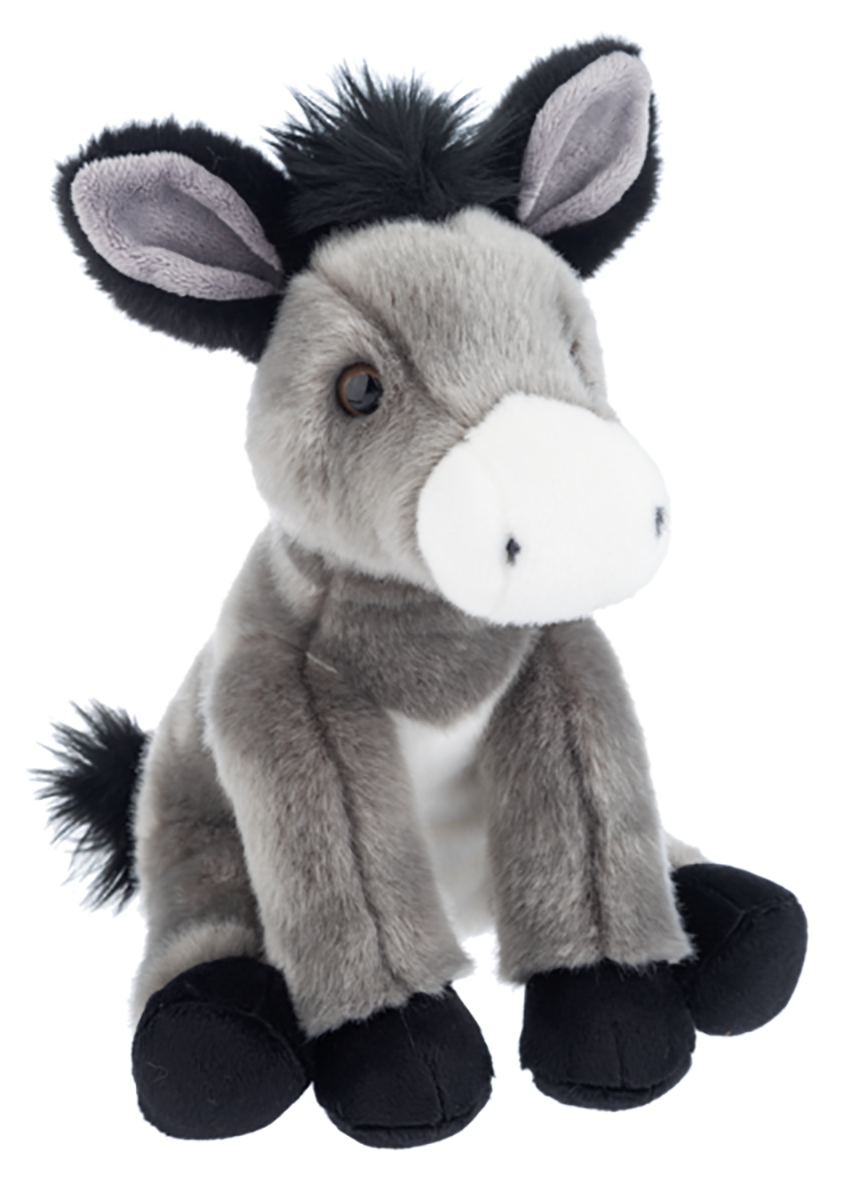 Heritage Gray Donkey 12 inch - Stuffed Animal by Ganz