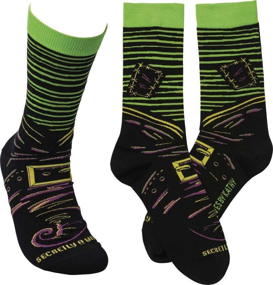 Primitives by Kathy Halloween Socks - Secretly A Witch