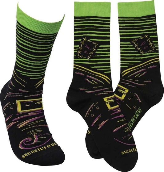 Primitives by Kathy Halloween Socks - Secretly A Witch