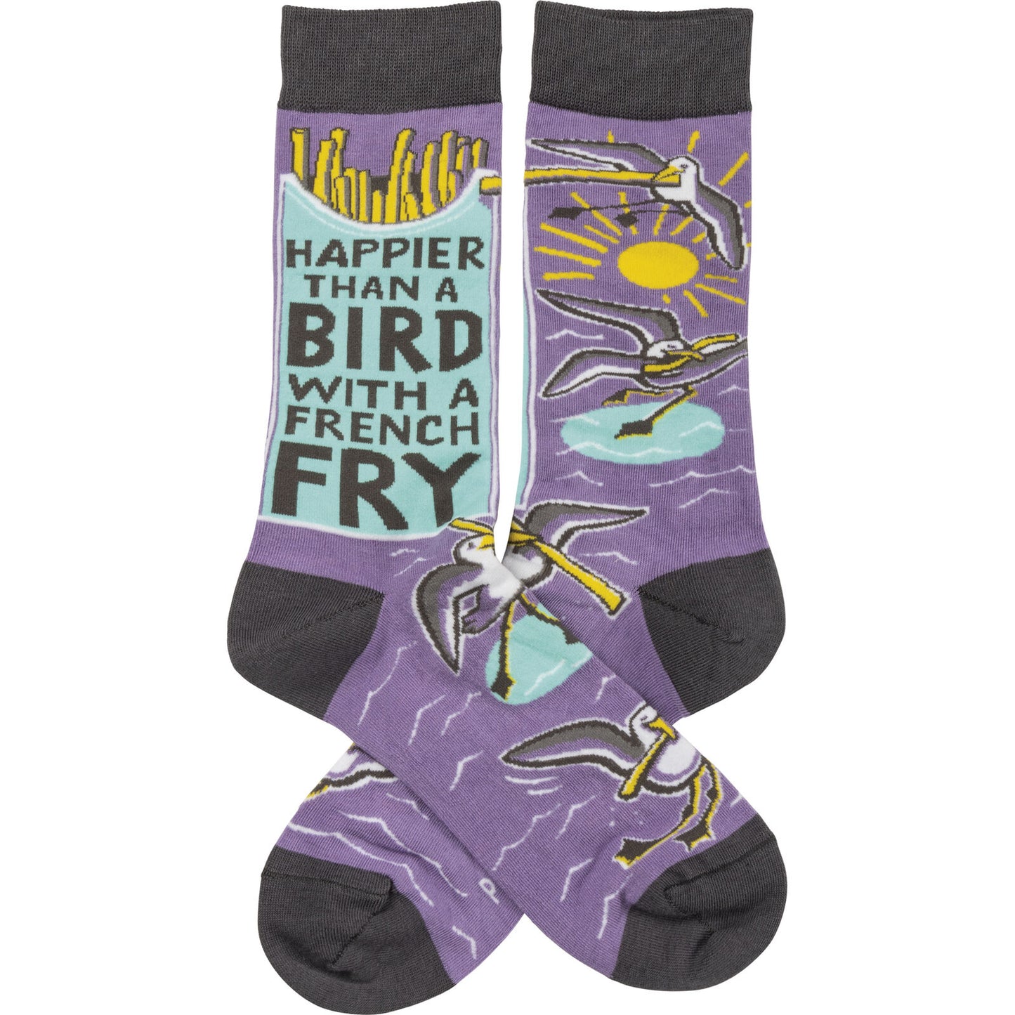 Unisex Primitives by Kathy Socks - Happier Than A Bird With A French Fry