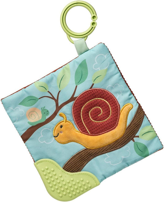Mary Meyer Fairyland Forest Crinkle Teether Toy, 6 x 6-Inches, Skippy Snail