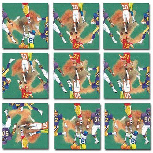 B Dazzle Scramble Squares: Football (9 pieces)