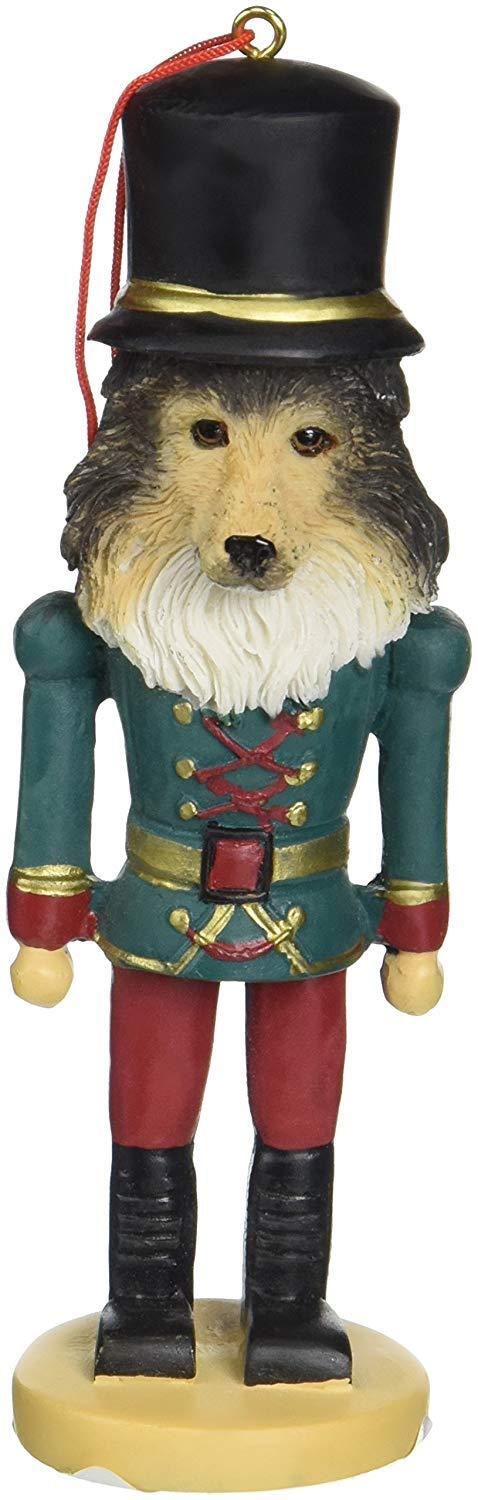 E&S Pets 35358-37 Sheltie Shetland Sheepdog Nutcracker Soldier Dogs Ornament