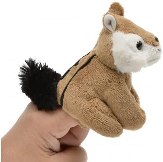 Unipak 1199CP Chipmunk Plush Finger Puppet, 3.5-inch Height