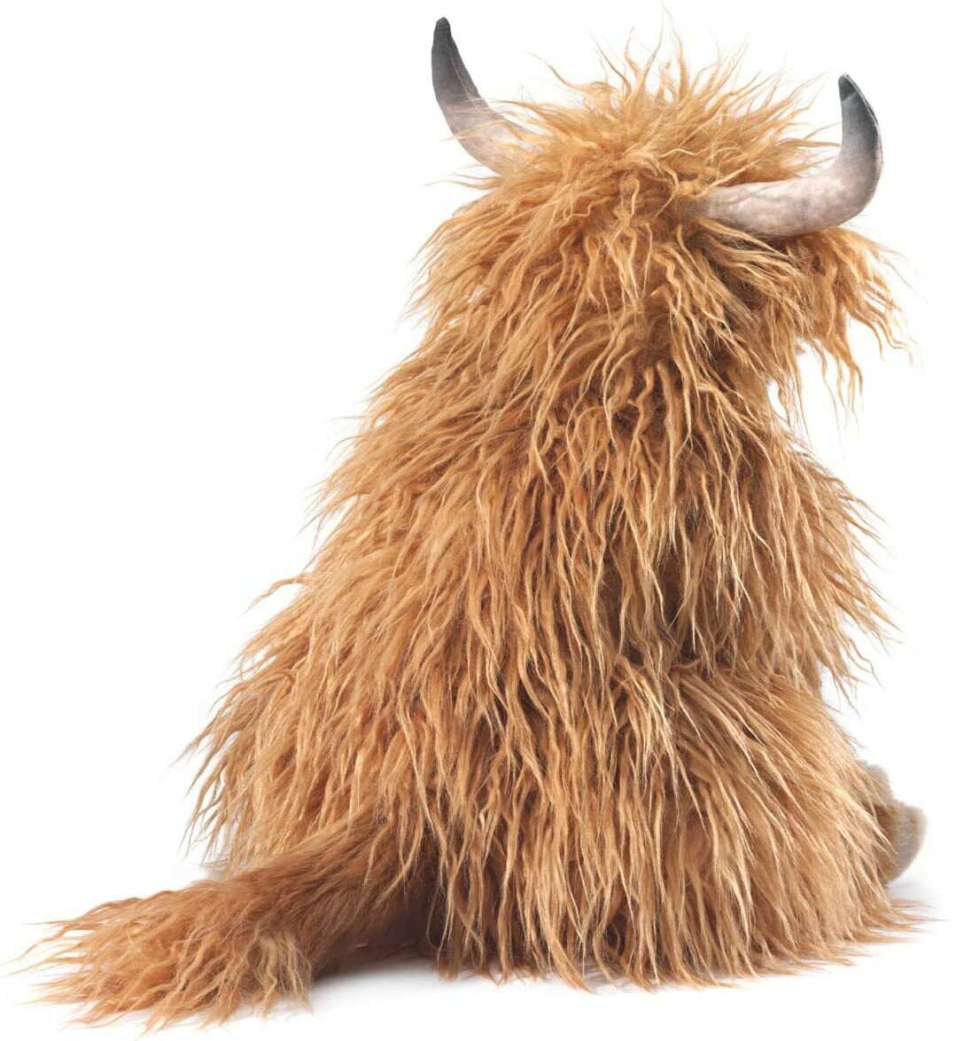 Folkmanis Highland Cow Hand Puppet, 16"