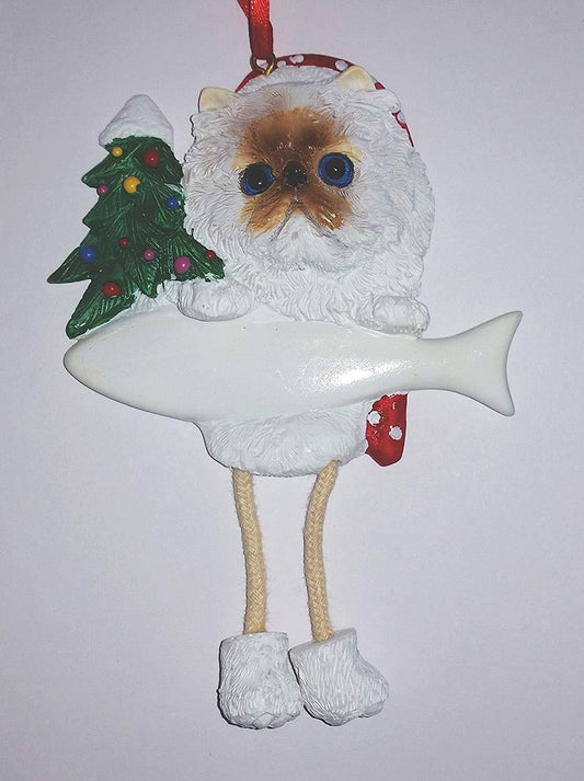 HIMALAYAN CAT Dangling Legs Christmas Ornament by