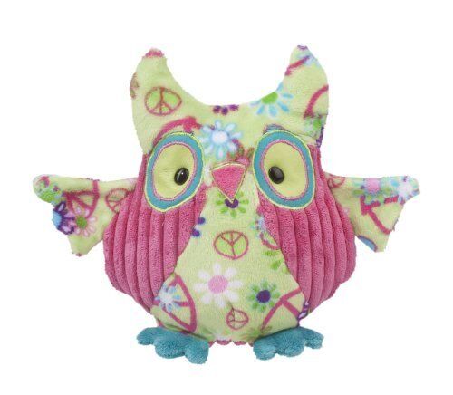 Logan Green Peace Owl Plush Stuffed Animal Toy, 13" by Douglas Cuddle Toys
