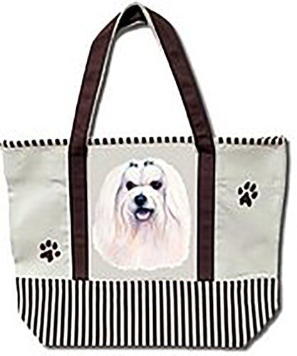 Maltese Heavy Duty Canvas Shopping Bag Tote