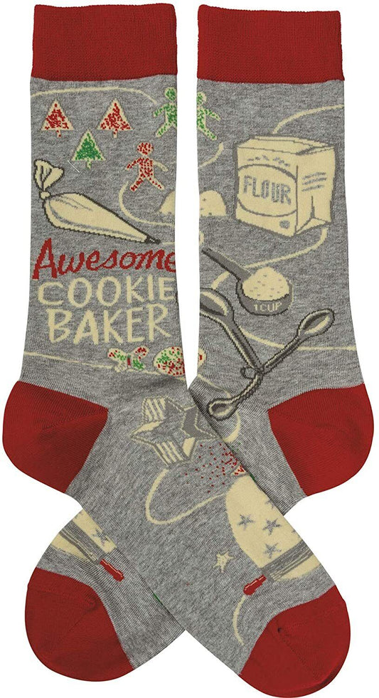 Primitives By Kathy Socks - Awesome Cookie Baker Cotton, Nylon, Spandex