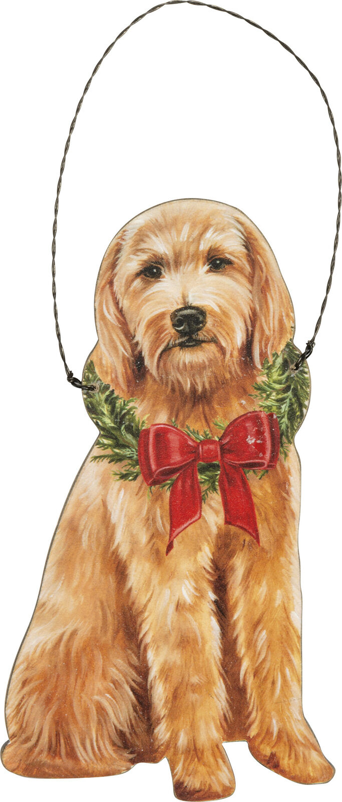 Primitives By Kathy Goldendoodle Christmas Ornament