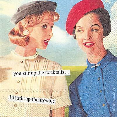 Boston International Anne Taintor - Stir Up Cocktail Napkin