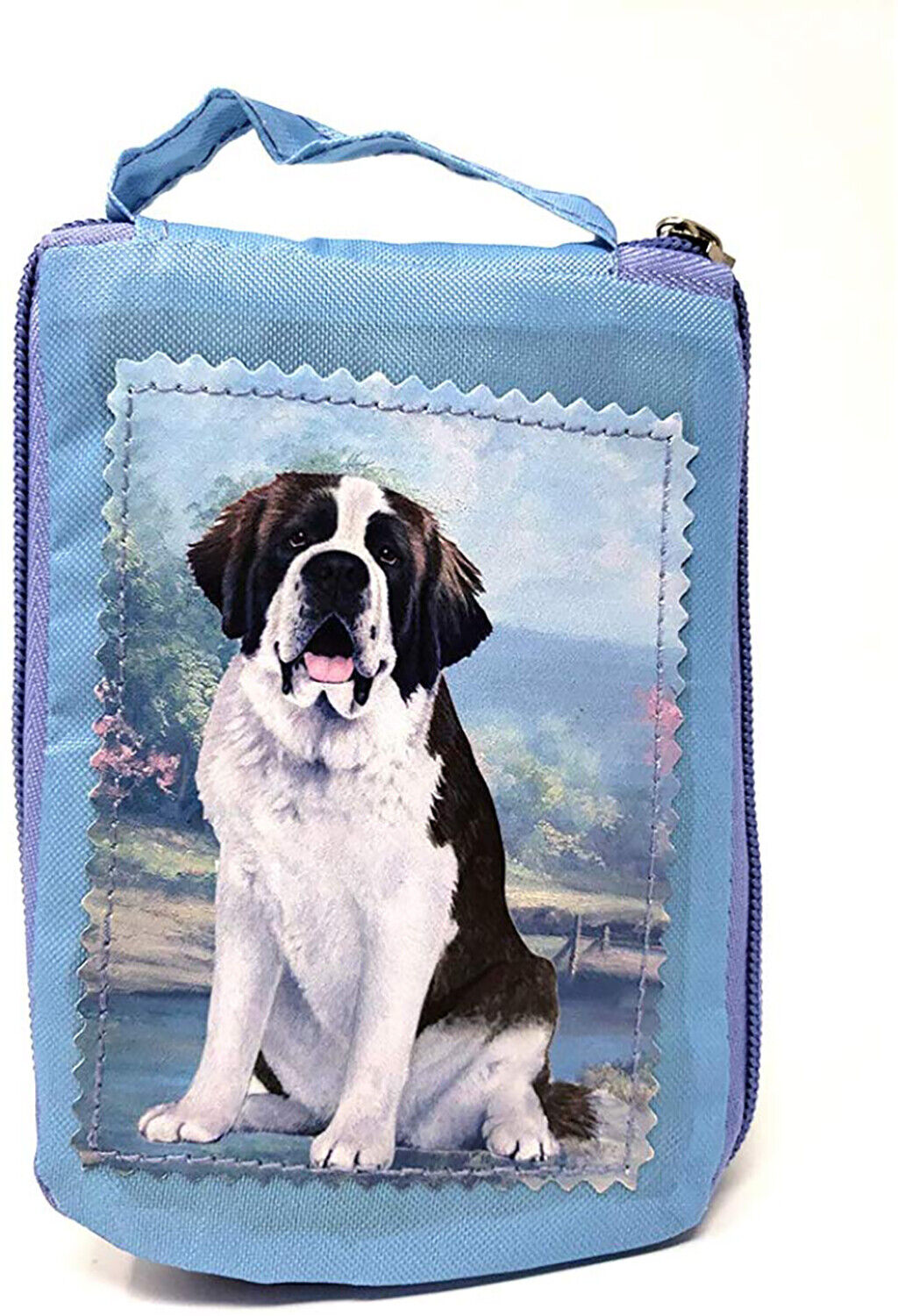 Saint Bernard Foldable Tote Bag - Waterproof - Zipper Market Tote