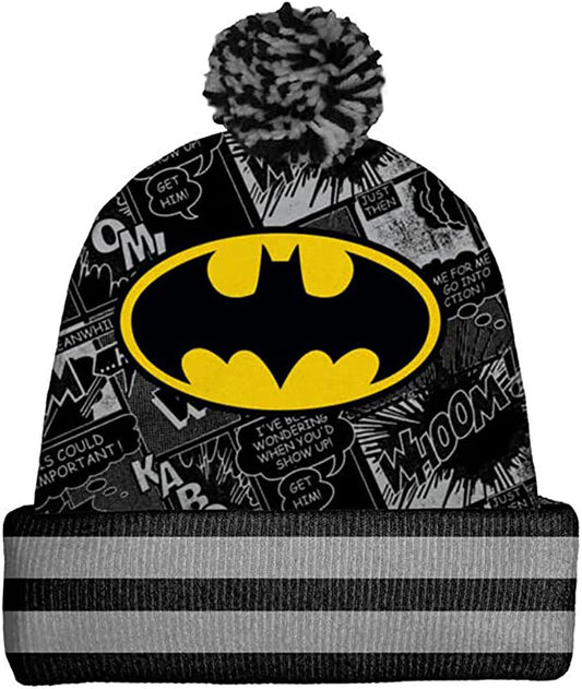 Spoontiques Winter Beanie Hat, Polyester, One Size Fits Most - Batman