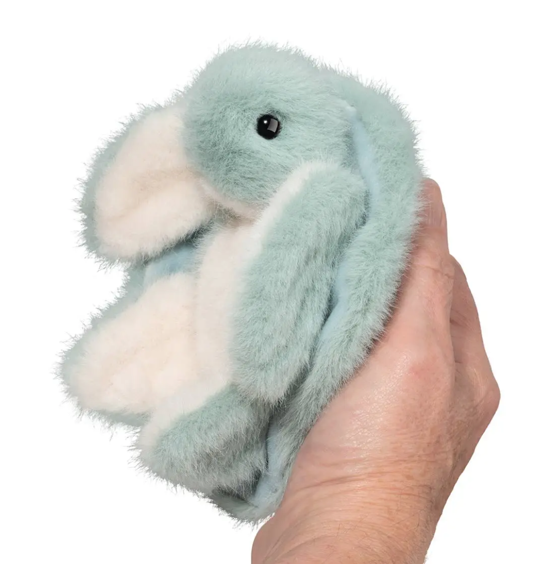 Douglas Cuddle Toys Aqua Turtle Lil' Baby Handful Plush Stuffed Animal Toy, 6"