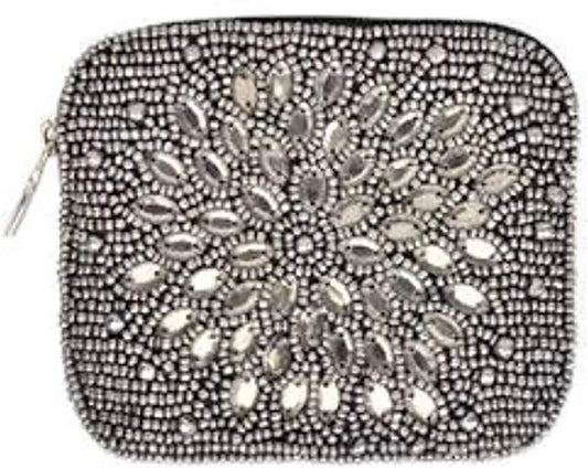 Bamboo Trading Company Coin Purse Night Bloom Pewter