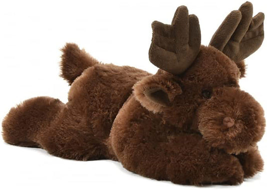 Unipak Flip Flop Moose Plush Figure Toy Stuffed Animal Toy, 12-inch, Grey