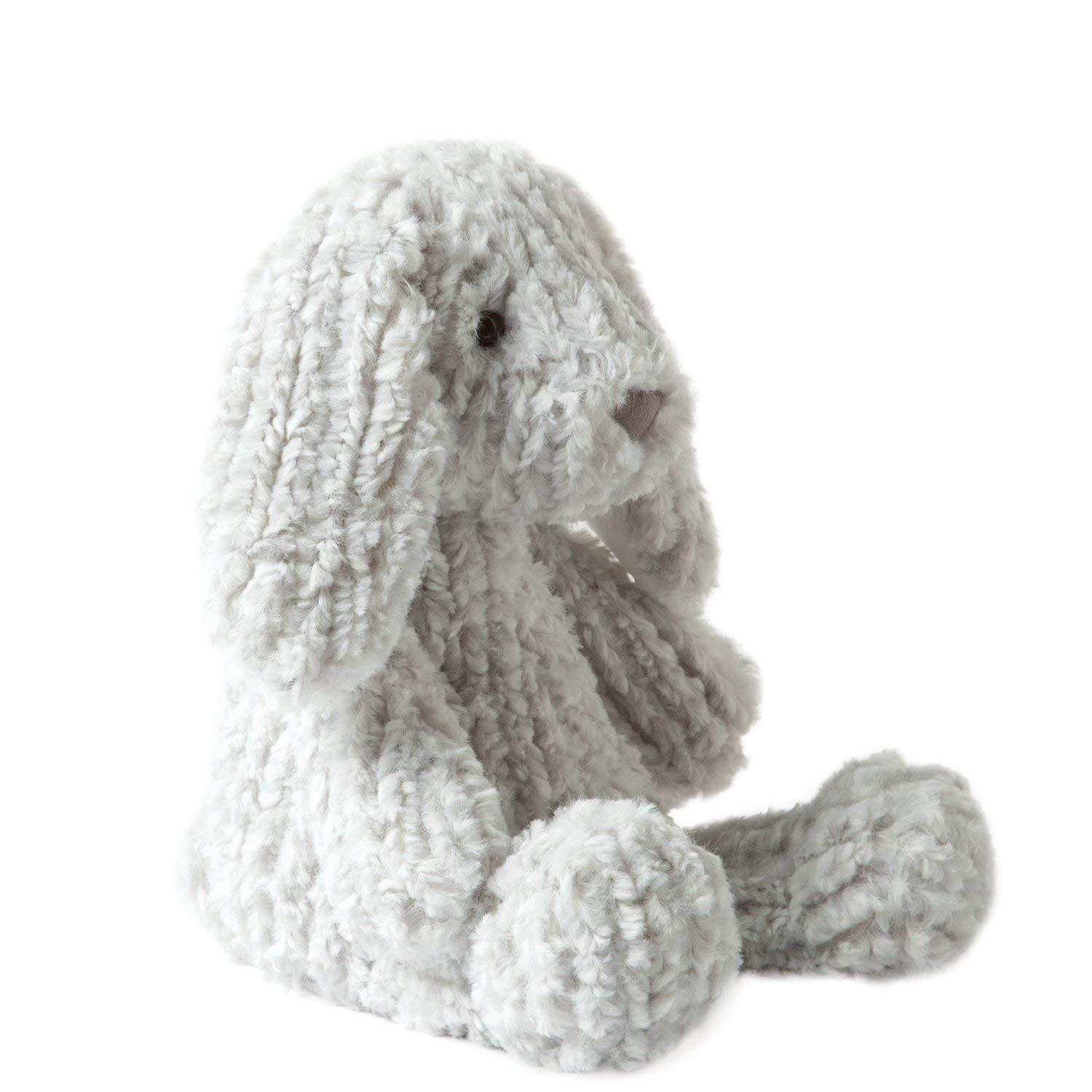 Manhattan Toy Adorables Theo Gray Bunny Plush Stuffed Animal Toy, 12"