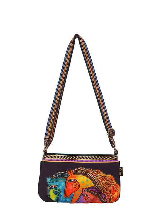 Laurel Burch Tres Caballos Horses Crossbody Bag, 7