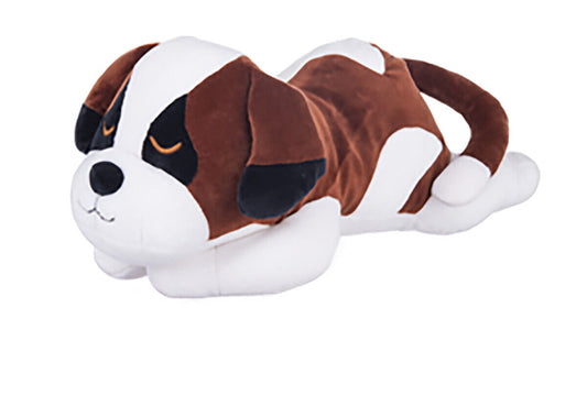 Ganz Meltimals Sleeping Lycra Dogs Plush Stuffed Animal, 15" - Saint Bernard