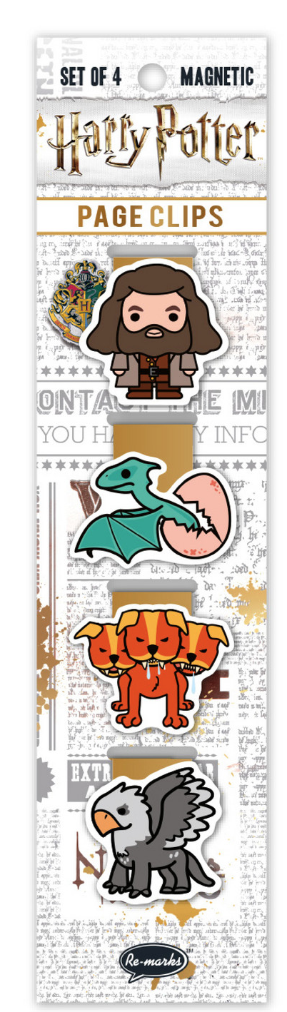 Re-marks Chibi Hagrid and Magical Creatures Magnetic Page Clips