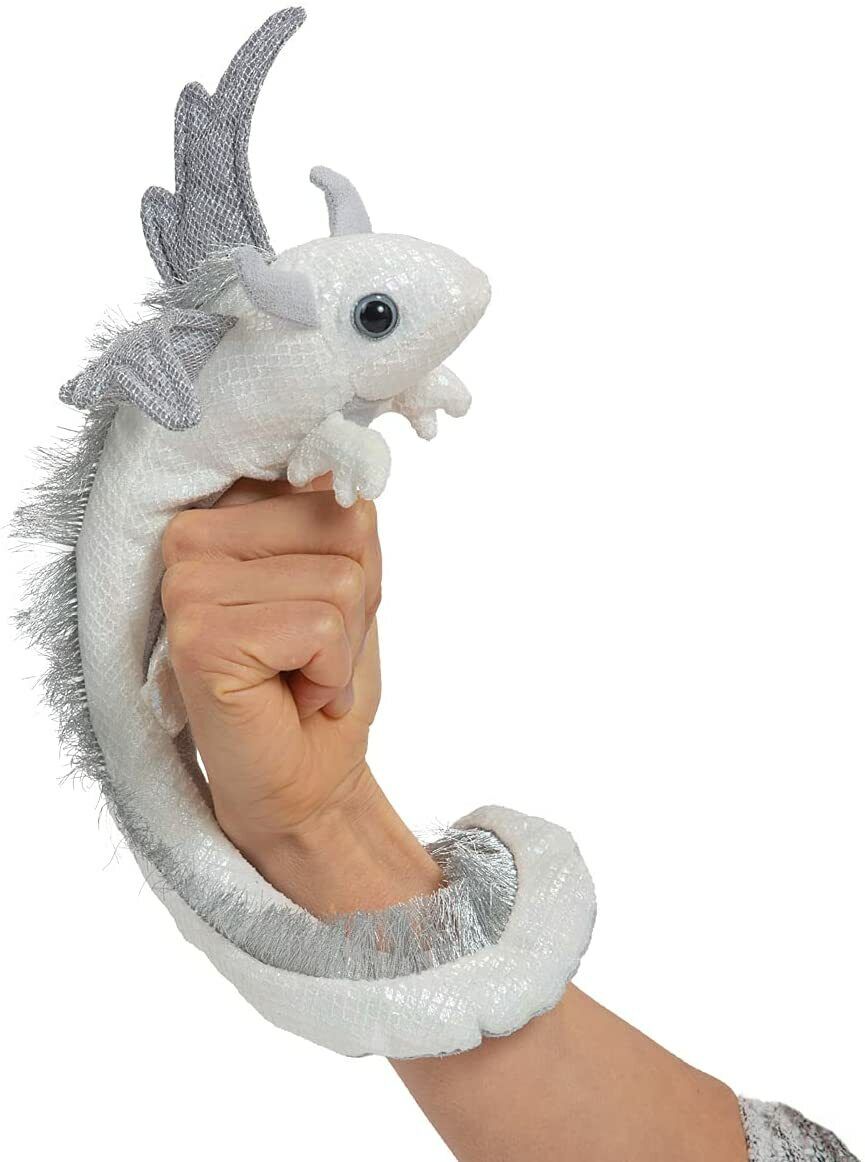 Folkmanis Pearl Dragon Wristlet Finger Puppet