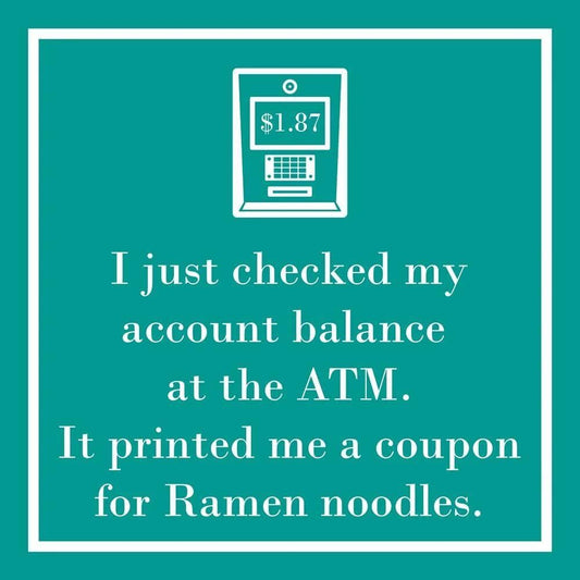 Paperproducts Design Ramen Noodles Beverage/Cocktail Paper Napkins,5"x5"