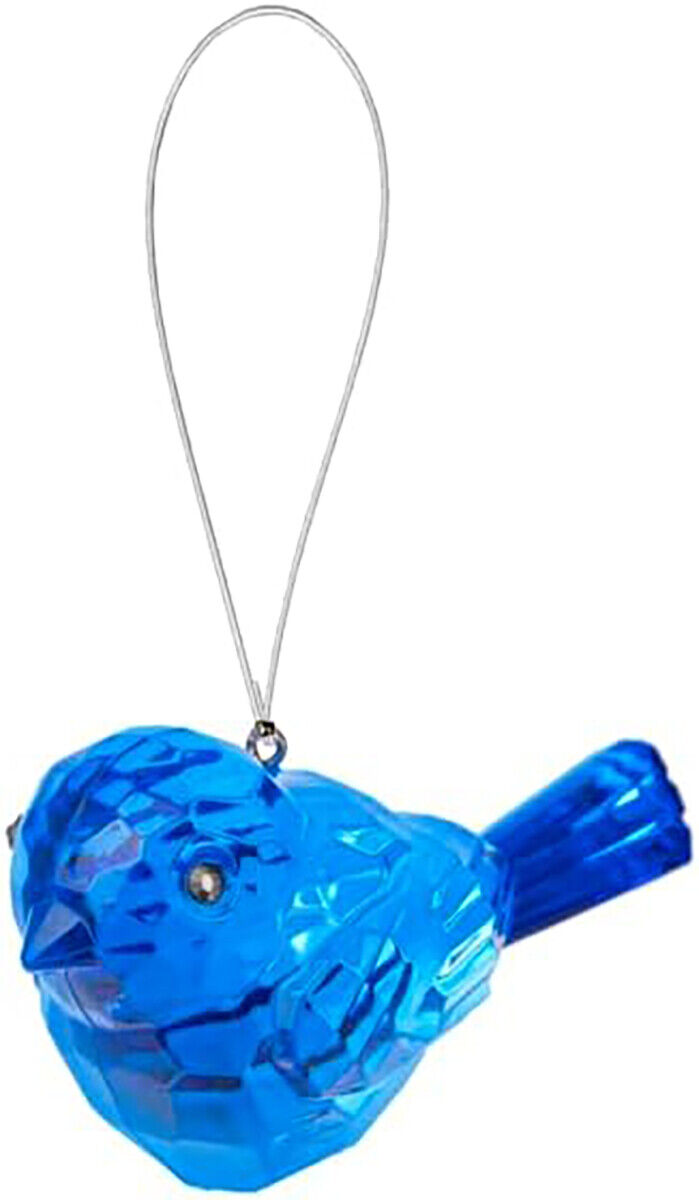 Crystal Expressions Ganz Little Blue Bird Ornament, ACRY-1064, 3.25"