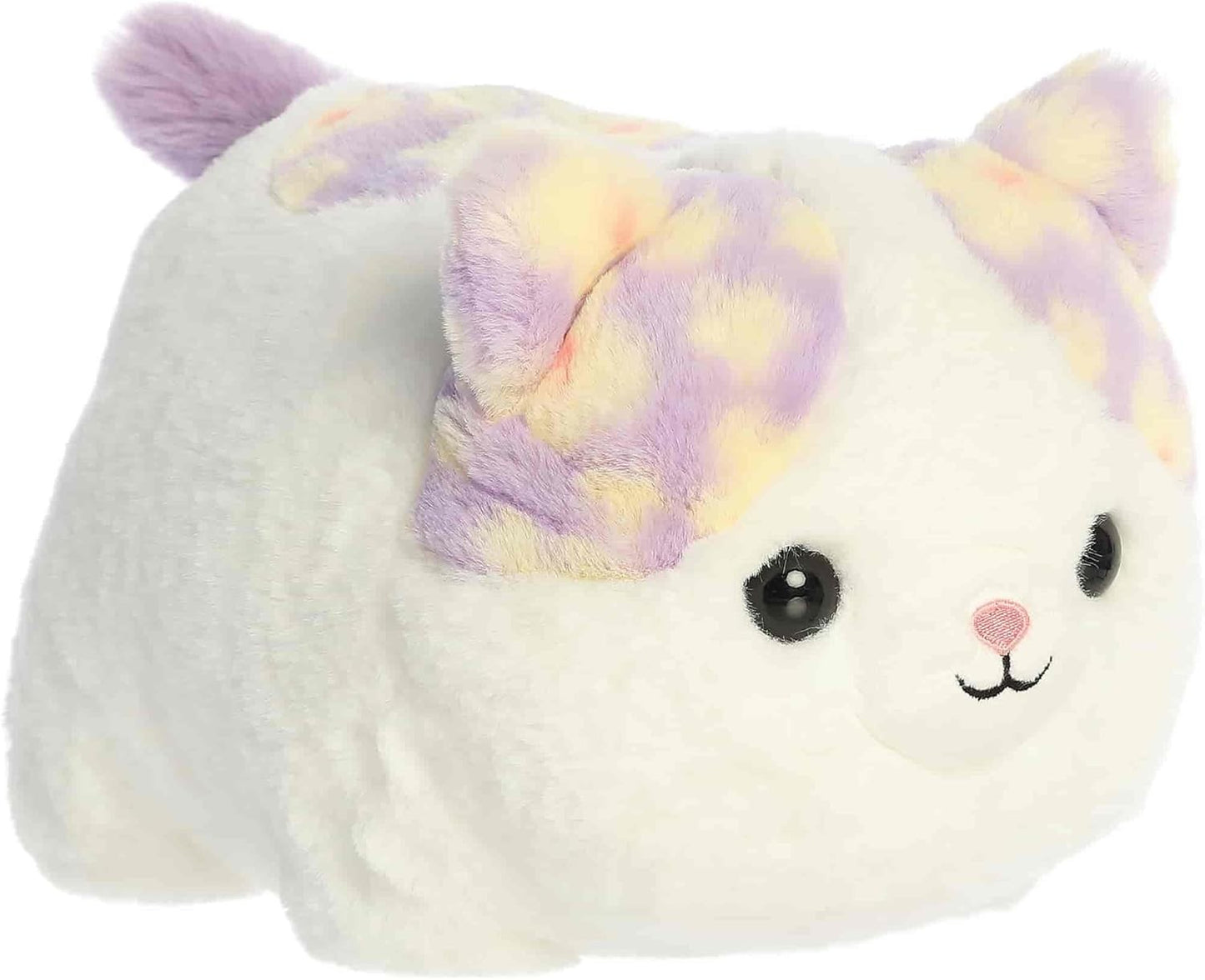 Aurora® Spudsters™ Cassie Daisy Cat Plush Stuffed Animal Round Shape Toy, 10"