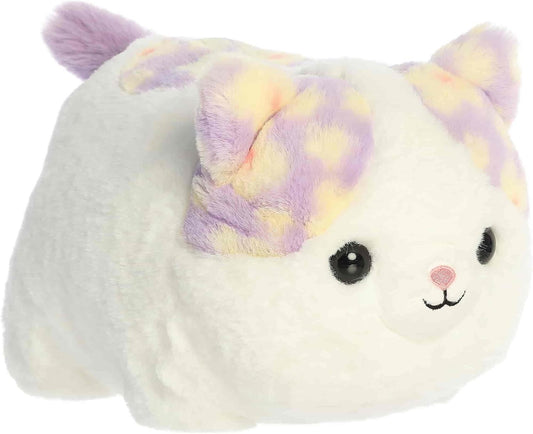 Aurora® Spudsters™ Cassie Daisy Cat Plush Stuffed Animal Round Shape Toy, 10"