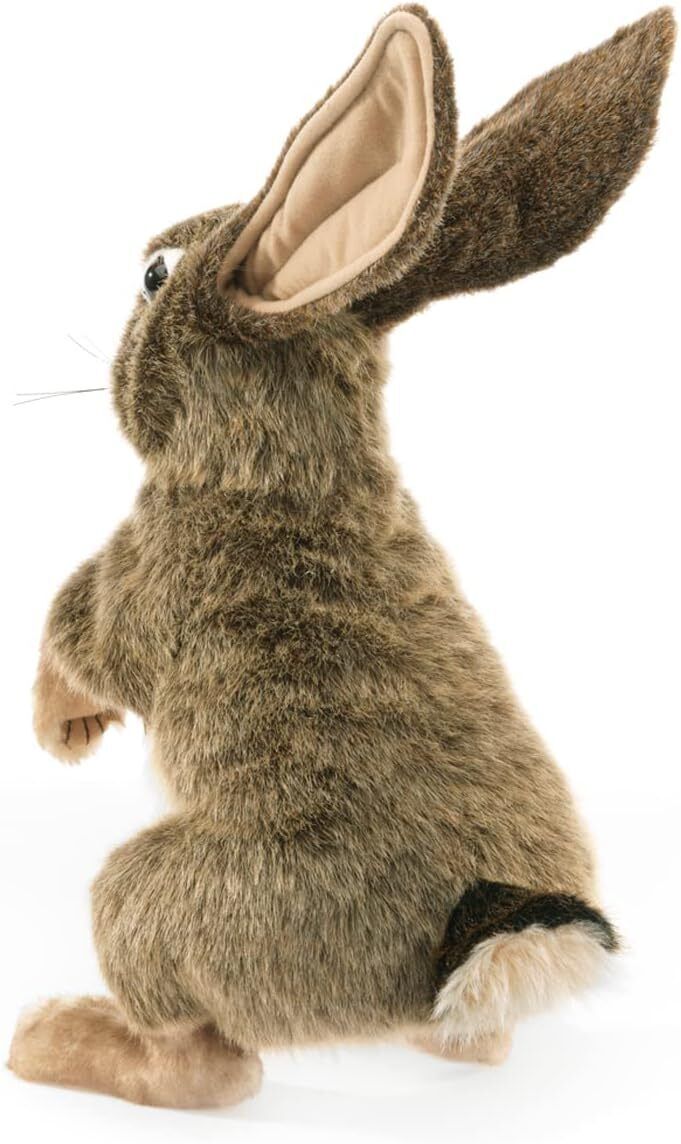 Folkmanis Jack Rabbit Hand Puppet, 15"