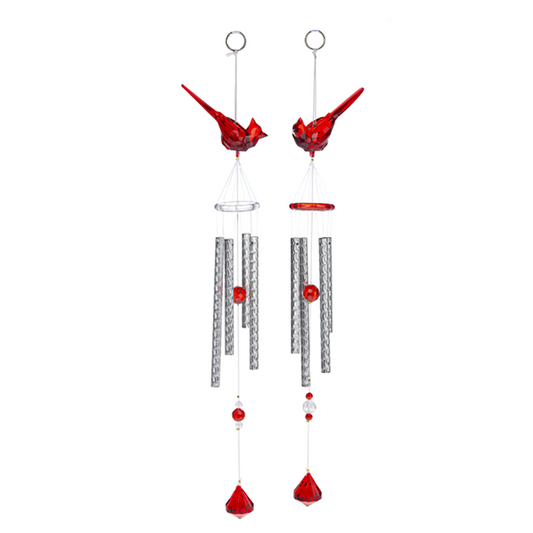 Ganz Crystal Expressions Cardinal Wind Chimes, Acrylic, 1 Randomly Chosen