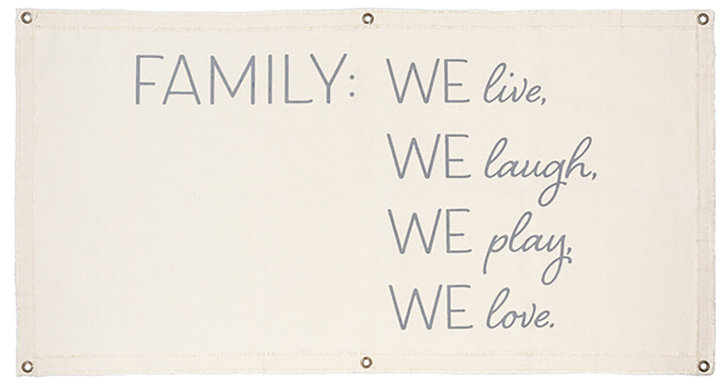 Ganz Canvas Wall Hanging - Family: We live, we laugh, we play, we love