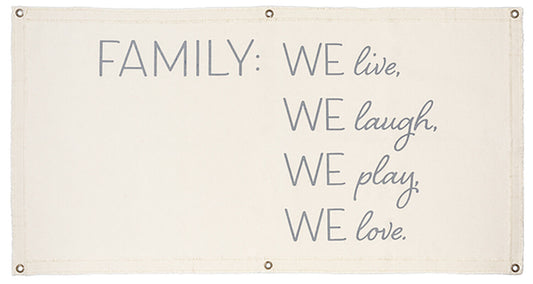 Ganz Canvas Wall Hanging - Family: We live, we laugh, we play, we love