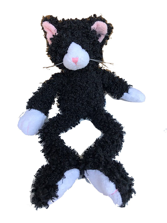 Unipak Scraggs Black and White Plush Stuffed Animal Cat, 15"