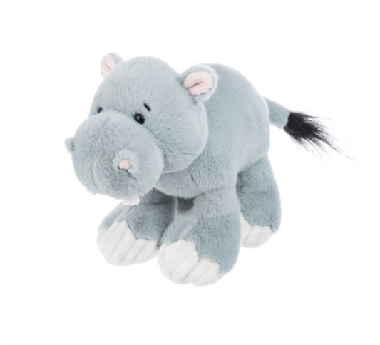 Ganz Tippy Toes Blue Gray Hippopotamus Plush Stuffed Animal Toy, 9"
