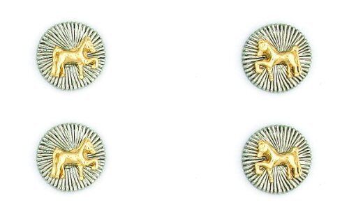 Finishing Touch Saddlebred Magnetic Tack Pin - Antique Silver/gold