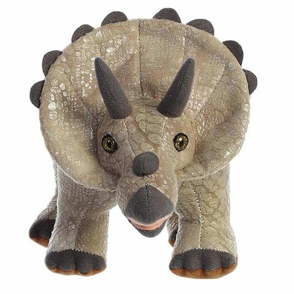 Aurora Triceratops Dinosaur Plush Stuffed Animal Toy, 13 inches