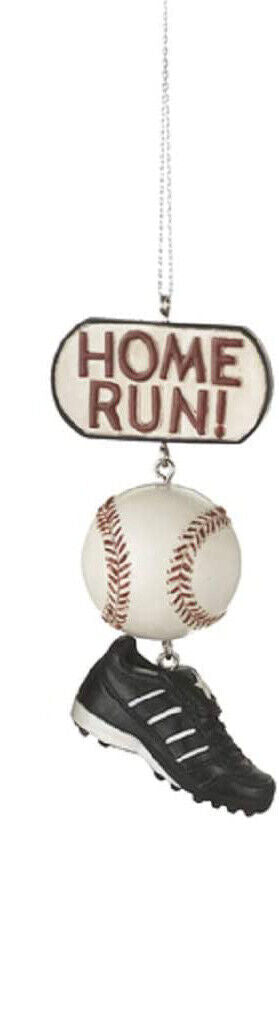 Midwest-CBK - Sport Score Dangle Home Run Baseball Ornament, 3.5"