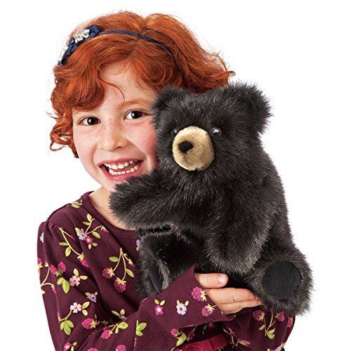 Folkmanis Baby Black Bear Hand Puppet