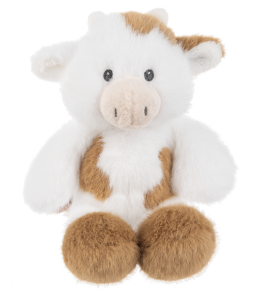 Ganz Sweetlings Brown and White Spotted Cow Plush Stuffed Animal Toy, 7"
