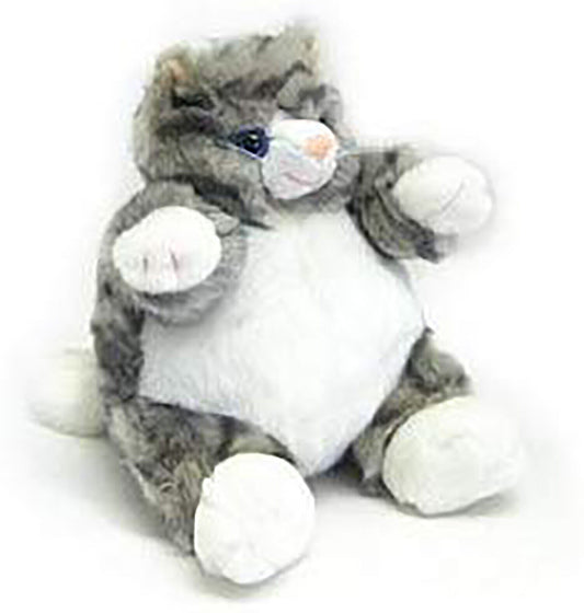 Unipak Gray Tabby Cat Baby Plumpee Plush Stuffed Animal, Toy 7"