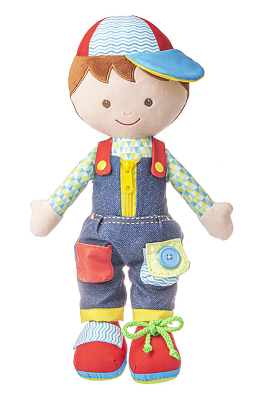 Ganz Learn to Dress Boy Doll with Brown Hair and Jeans Outfit, 15.5 inches