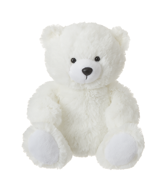 Ganz H12688 Whtie Sentiments Bear Plush Figure, 9-inch Height