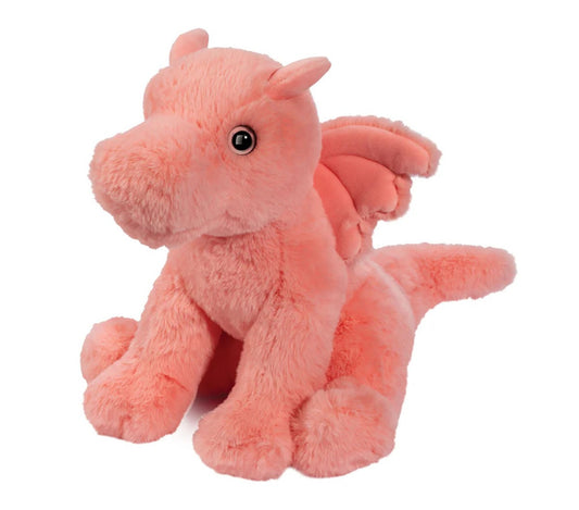 Douglas Cuddle Toys Ronnie PInk Dragon Soft Plush Stuffed Animal, 9"